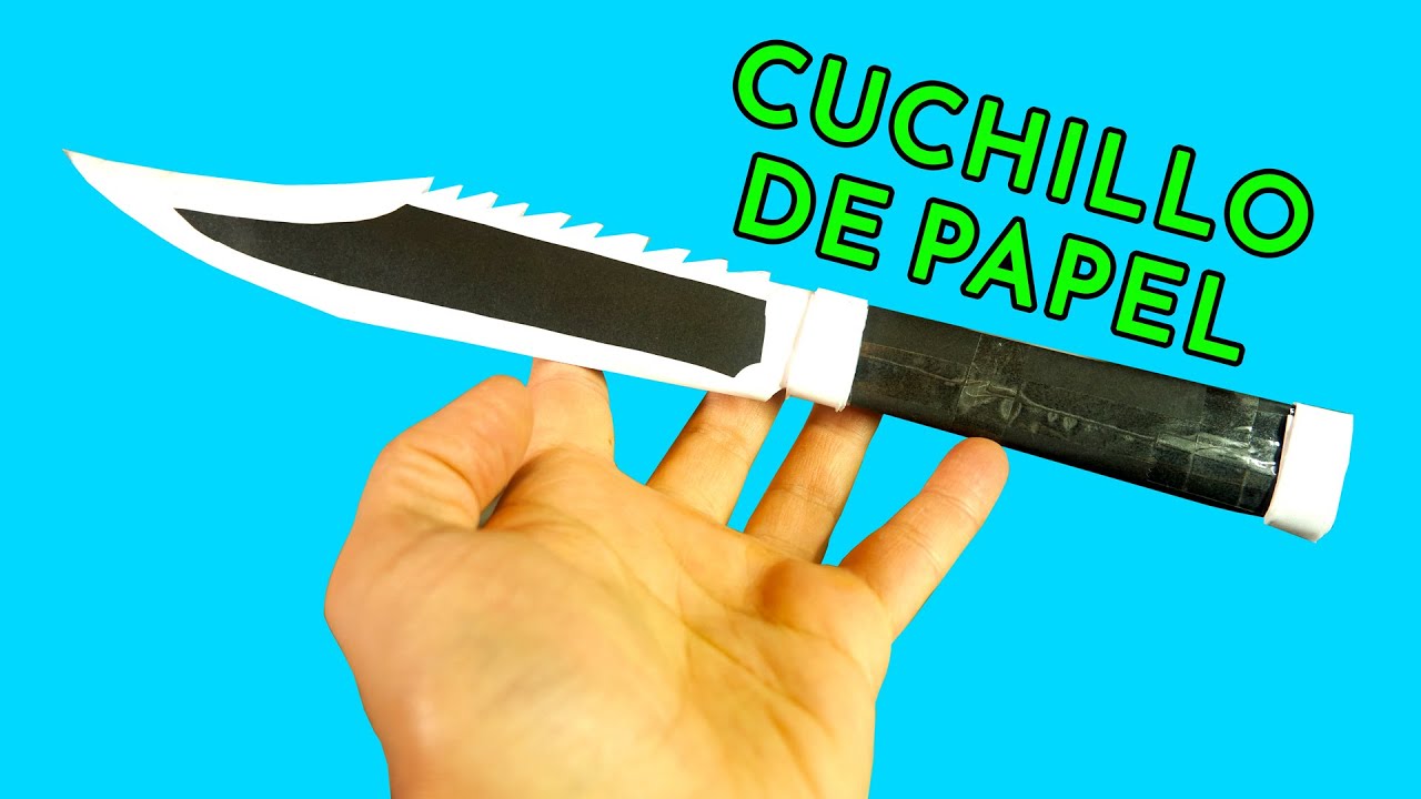 Como hacer un cuchillo de papel - Ninja Armas de Papel 