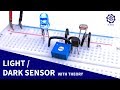 Light Sensor circuit on Breadboard + Darkness Detector | LDR &amp; Transistor Projects