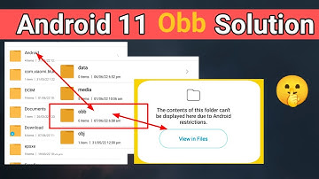 obb not showing problem in Android 11 problem solved!! No root  🤫🤫