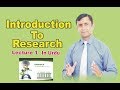 Introduction to Research Methodology Lecture 1 in Urdu/Hindi