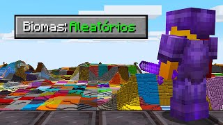 minecraft mas TODOS OS BIOMAS SÃO ALEATÓRIOS