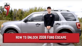How to Unlock: 2008 Ford Escape  (without key)