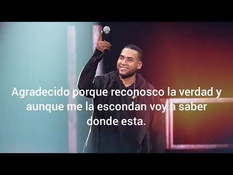 agradecido - don omar letra