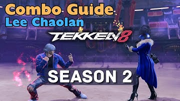 Lee Chaolan Tekken 8 Season 2 Combos 🔥 | Update Combo Guide for Lee | #youtube #tekken8 #gaming