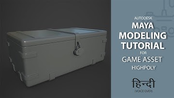 Hindi voice over  3D highpoly Modeling Tutorial In Maya/Wooden box/Game Asset /[Part_02]/ Beginner