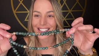 Elizabeth April Channels the Mantis Alien Cosmic Species Lily Rose Jewelry Co Bracelet Mala Necklace