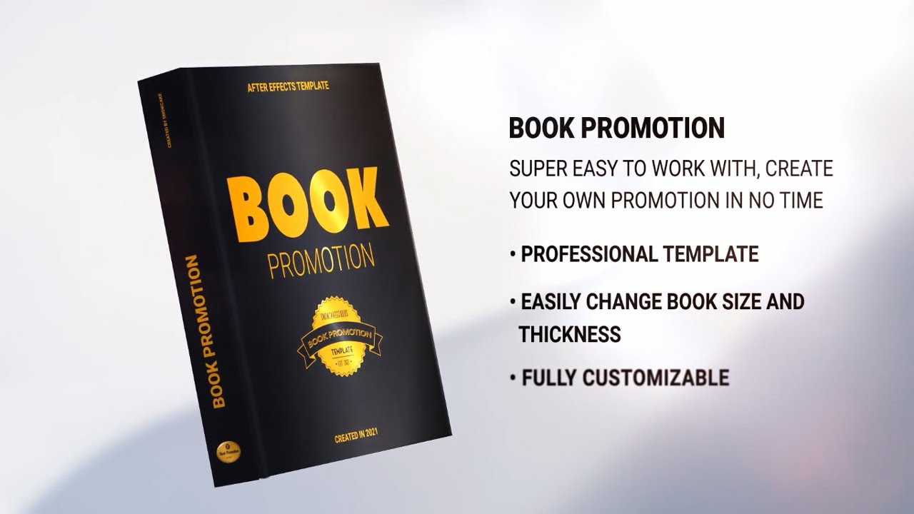 book after effects template download