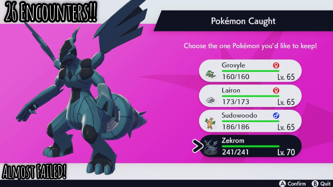 Pokemon Sword: Shiny Zekrom in 26 Dynamax Adventures *ALMOST FAILED* 