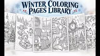 Winter Coloring Pages Library