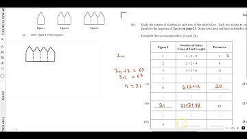 Question 7 CSEC MATHS JAN 2019 ,#sequences #nthterm #csecpastpapersolutions #patterns #csec