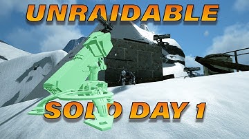 SOLO Claiming an Unraidable Location Day 1 | Ark PvP