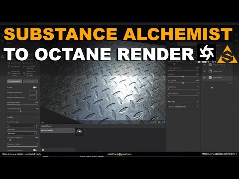 Substance Alchemist to Octane Render in 3ds Max. Tutorial for beginners.