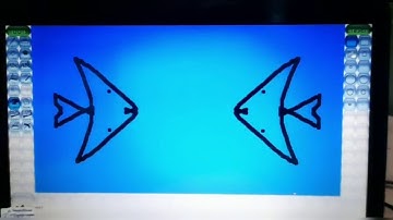 How to draw a Fish using Tux paint/kids easy drawings step by step/tux paint