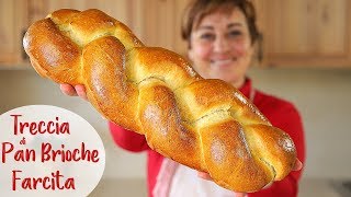 STUFFED BRIOCHE BREAD BRAID Easy Recipe  Homemade by Benedetta