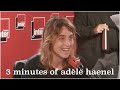 3:35 minutes of adèle haenel being herself (la fille qu'on adore)