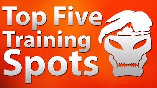 TOP 5 Best Training Spots in 'Call of Duty Zombies' - Black Ops 2, Black Ops & WAW