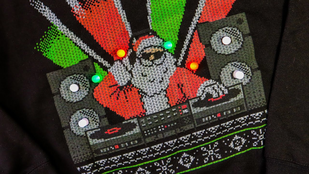 How to Add Lights / Custom LEDs to Ugly Christmas Sweaters YouTube
