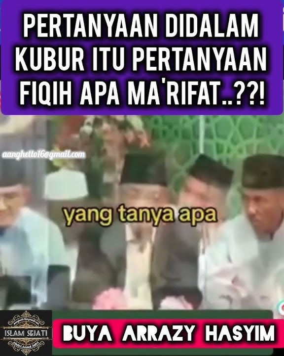 AWALUDDIN MA'RIFATULLAH 'awal manusia beragama itu mengenal Allah' - BUYA ARRAZY HASYIM