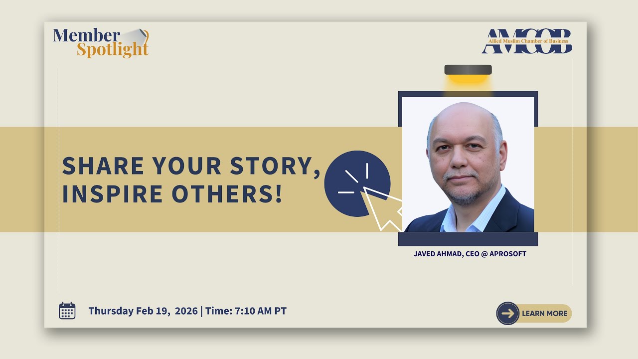 Member Spotlight w/ Javed Ahmad, CEO @ Aprosoft