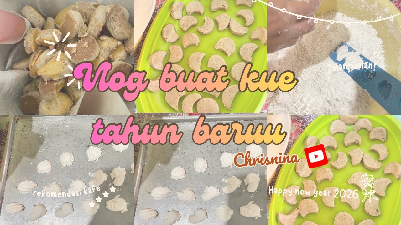 Buat kue tahun baru ✨ | Mini vlog 😊