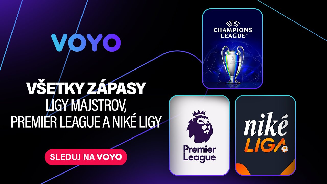 Najlepší slovenský a európsky futbal nájdeš iba na Voyo