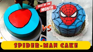 Spider-man Cake Decoration | Whipping cream Spider-Man | How to Make Spider-Man Cake |SpiderMan cake screenshot 5