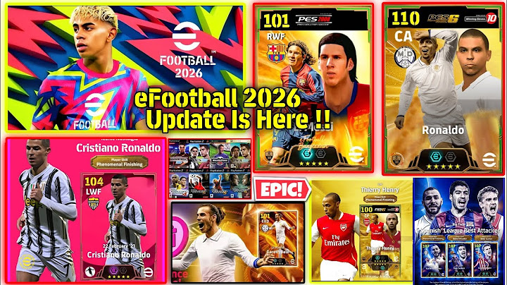 4.5.5 Official eFootball 2026 Update, New Premium Ambassador Packs, New Epic & Showtime eFootball 26