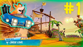 Crash Team Racing Nitro Fueled - Hovercraft Rare Kart Gameplay - Trophy Race Crash Cove screenshot 5
