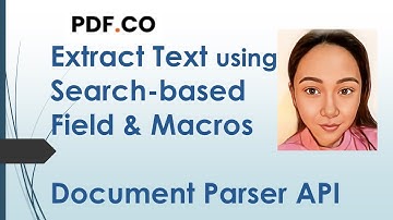 Extract Text via Search-based Field & Macros in PDF.co Document Parser