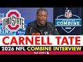 🚨Carnell Tate EXCLUSIVE NFL Press Conference At The 2026 NFL Combine | Ohio State Football News