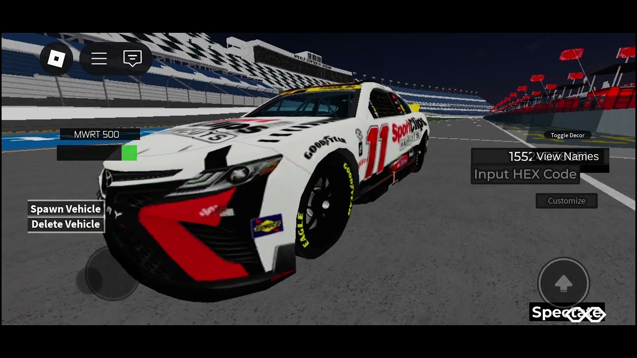 Nascar 2023 codes(playoff edition) and Kevin Harvick codes Game name:MWRT Daytona