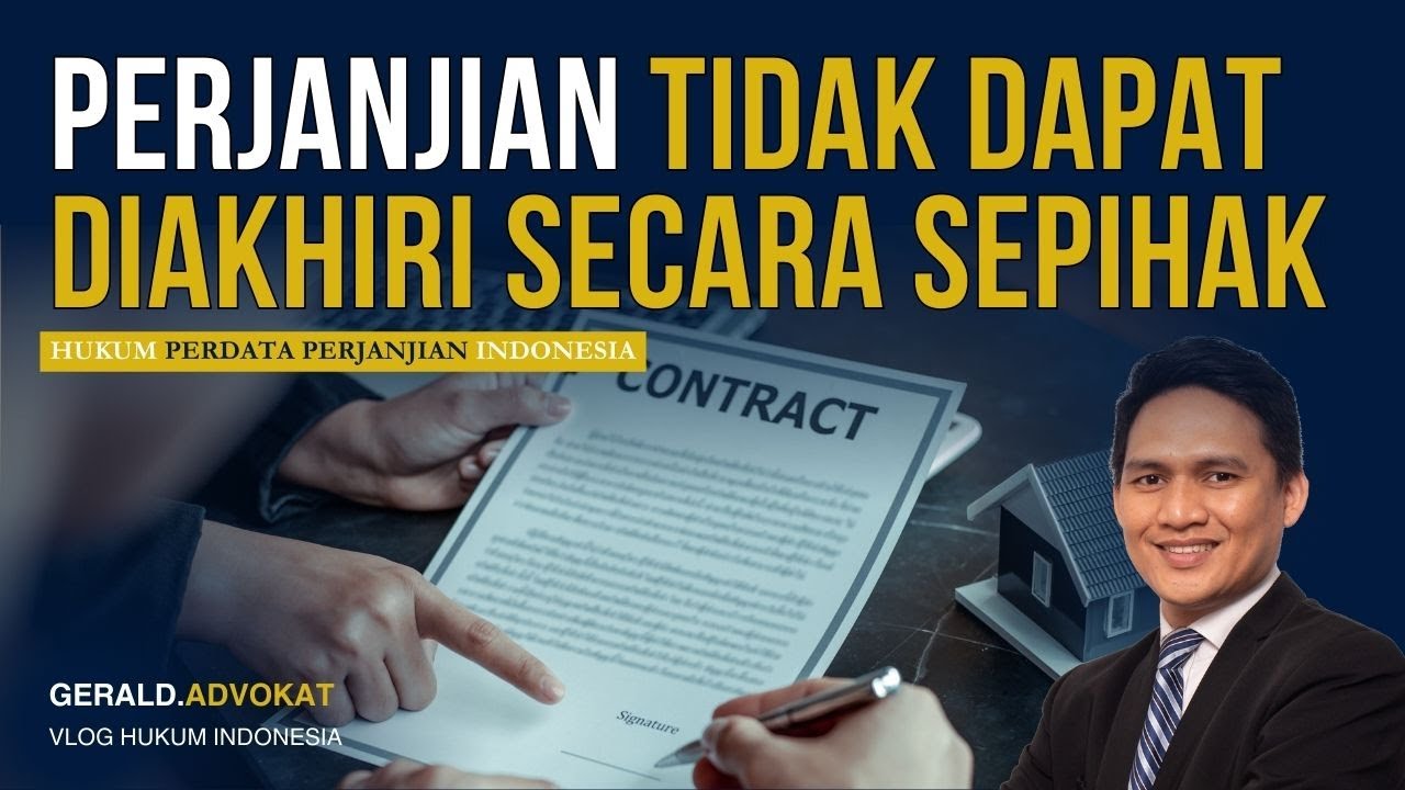 Perjanjian Tidak Dapat Diakhiri Secara Sepihak #hukum #lawyer #pengacara