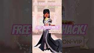 How to make a saree in DTI using NON VIP items only✨🇮🇳 #fypシ゚viral #dtioutfits #dtihacks #roblox