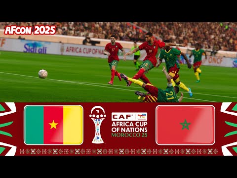CAMEROON Vs MOROCCO LIVE TODAY QUARTER FINALS AFRICA CUP OF NATIONS MOROCCO 2025 FOOTBALL GAME HD 