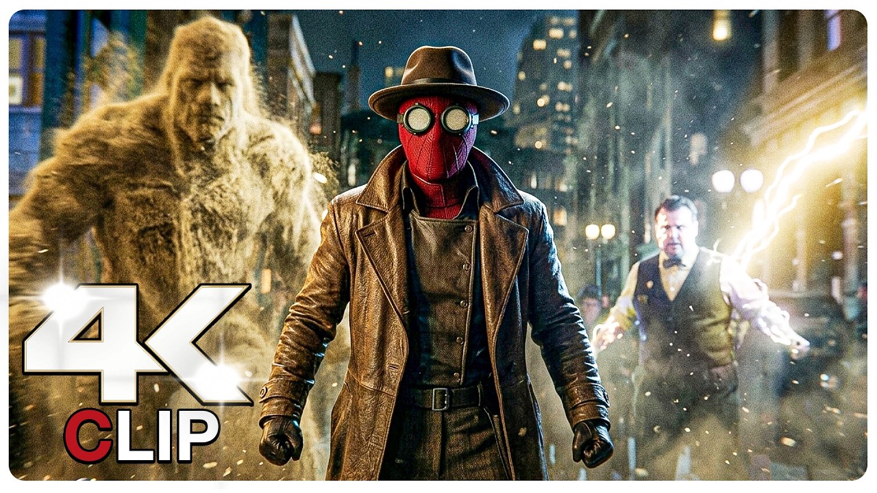 Spider Noir Vs Sandman & Megawatt Fight Scene | SPIDER NOIR (NEW 2026) CLIP 4K