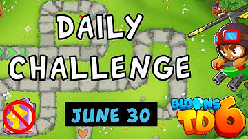Bloons TD 6 Daily Challenge | Infinite Range Towers | No Hero No MK No Powers Used | June 30 2024