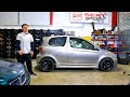 Lowering the Yaris on PERFECT wheels