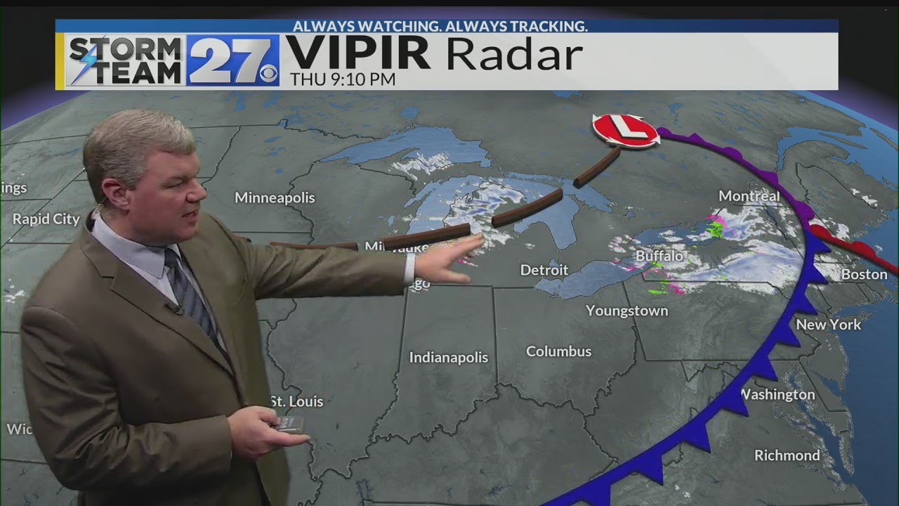 Blustery with scattered snow Friday - YouTube