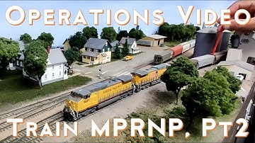 Ops Video of Franklin Grove train - PART2 - Model Train Layout with Operations & Realism. S2020E28