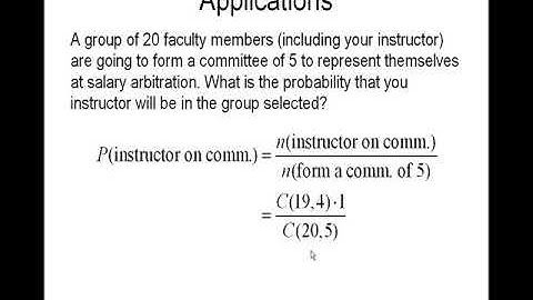Probability Application - Committee