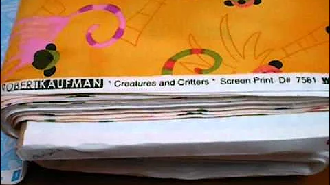 Information on a bolt of fabric