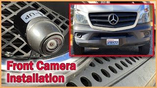 FRONT CAMERA INSTALLATION ON 2018 SPRINTER  Simple project for easier maneuvering in tight spots