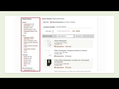 HathiTrust Digital Library Database Tutorial