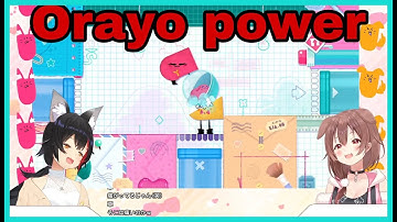 Korone and Mio Show The Power Of Orayo | snipperclips [Hololive/Eng Sub]