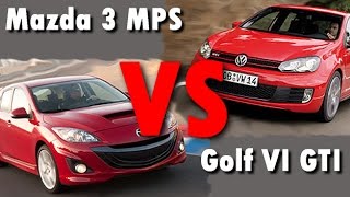 Drag Race 1/4 mile - Golf VI GTI vs Mazda 3 MPS