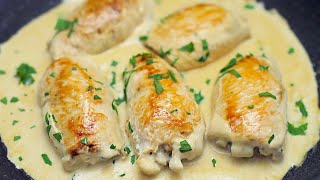 Delicious recipe for chicken breast with mushrooms in cream sauce
