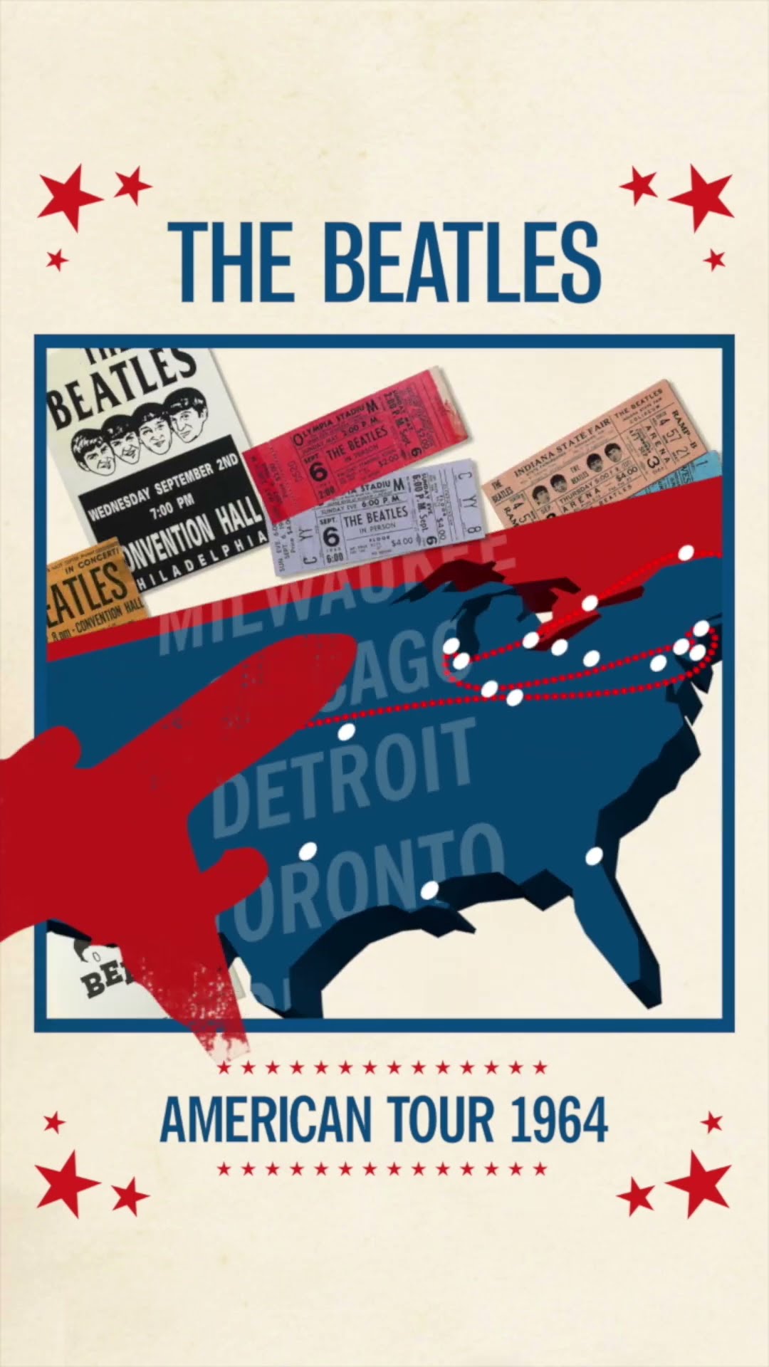 The Beatles’ 1964 tour of North America started on this day, 1964.