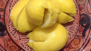 Citron Confits طريقة تحضير الليمون المصير او الحامض المرقد يمكن الاحتفاظ به مدة سنة