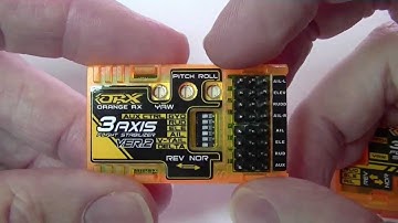 HobbyKing RX3S OrangeRX 3-Axis Flight Stabilizer V2 (V-tail/Delta/AUX) Part 1