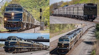 Chasing CSX P001 on the River Line! CSX #1, #2, &amp; #3